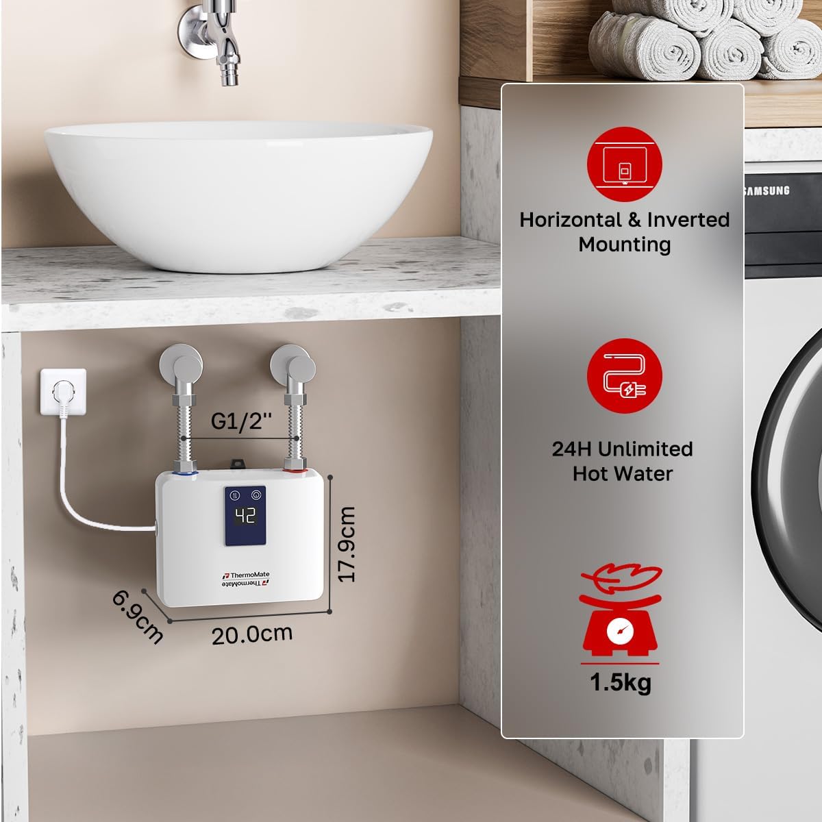 ThermoMate-5.5kW-Instant-Electric-Water-Heater-Size