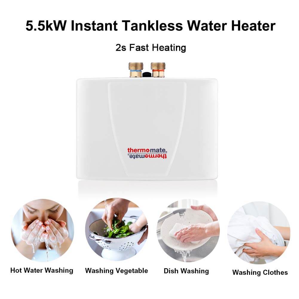 5.5kW Instant Electric Water Heater with Backlit LED Display
