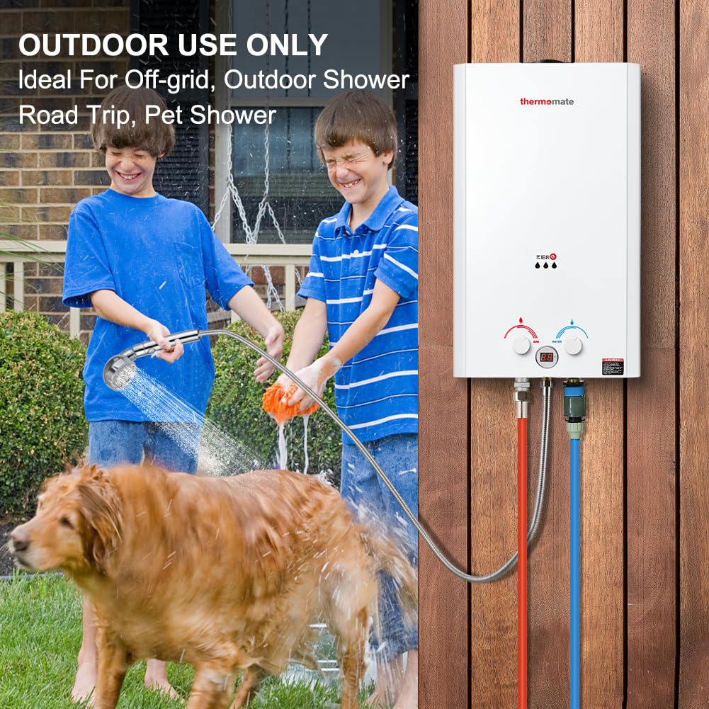 OUTDOOR USE ONLY
ldeal For Off-grid, Outdoor Shower Road Trip, Pet Shower