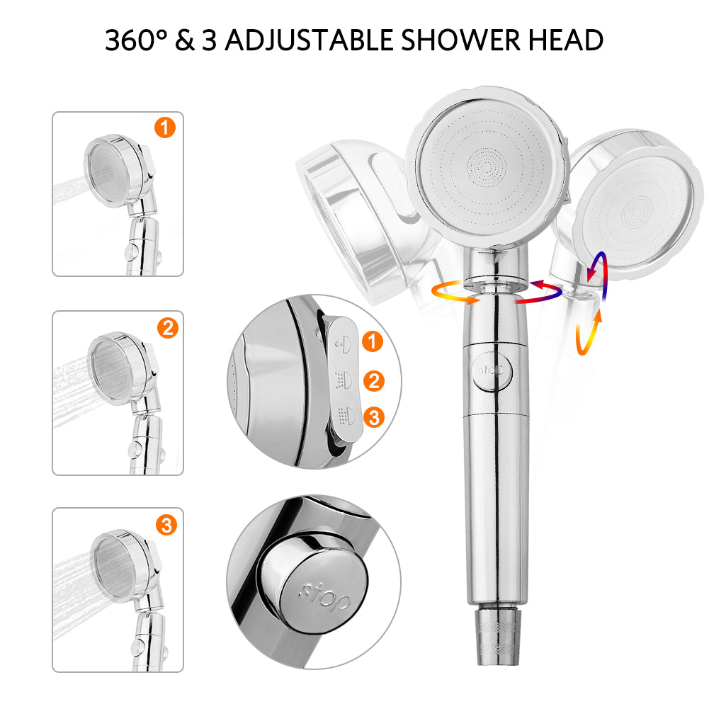 360°& 3 ADJUSTABLE SHOWER HEAD | Thermomate