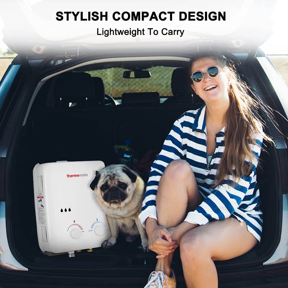 Camplux Bd158 Gas Water Heater, Thermomate BE211S 8L Tankless